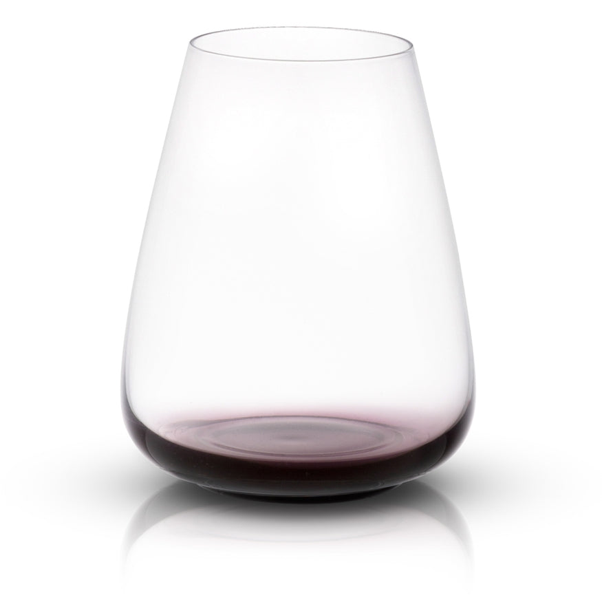 Stemless White Wine Glasses | Black Swan {set of 4}