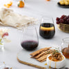 Stemless White Wine Glasses | Black Swan {set of 4}