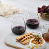 Stemless Red Wine Glasses | Black Swan {set of 4}