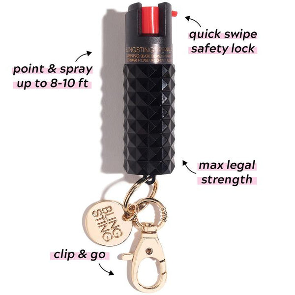 Metallic Studded Pepper Spray