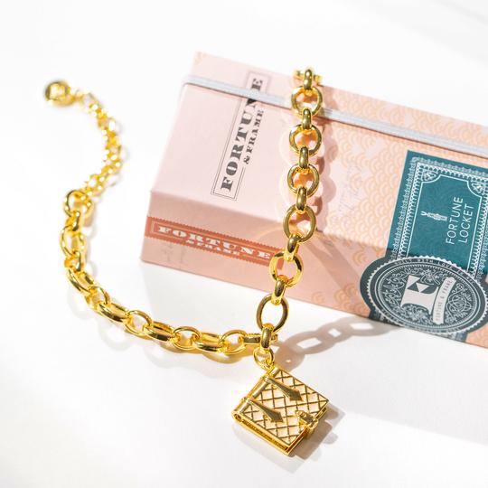 Book Locket Bracelet | Mother of Pearl