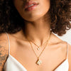 Collier de médaillon de livre | Nacre