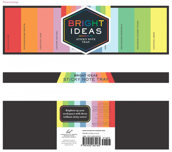 Plateau de notes autocollantes Bright Ideas