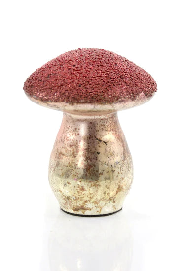 Champignons en verre de mercure perlés {plusieurs couleurs}