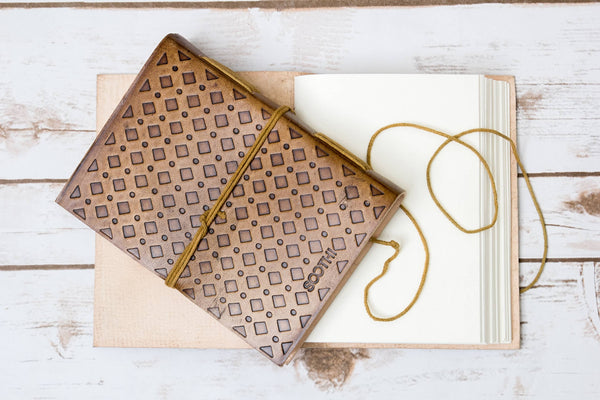 Handmade Leather Journal {6x8} | Hardships {C.S. Lewis}