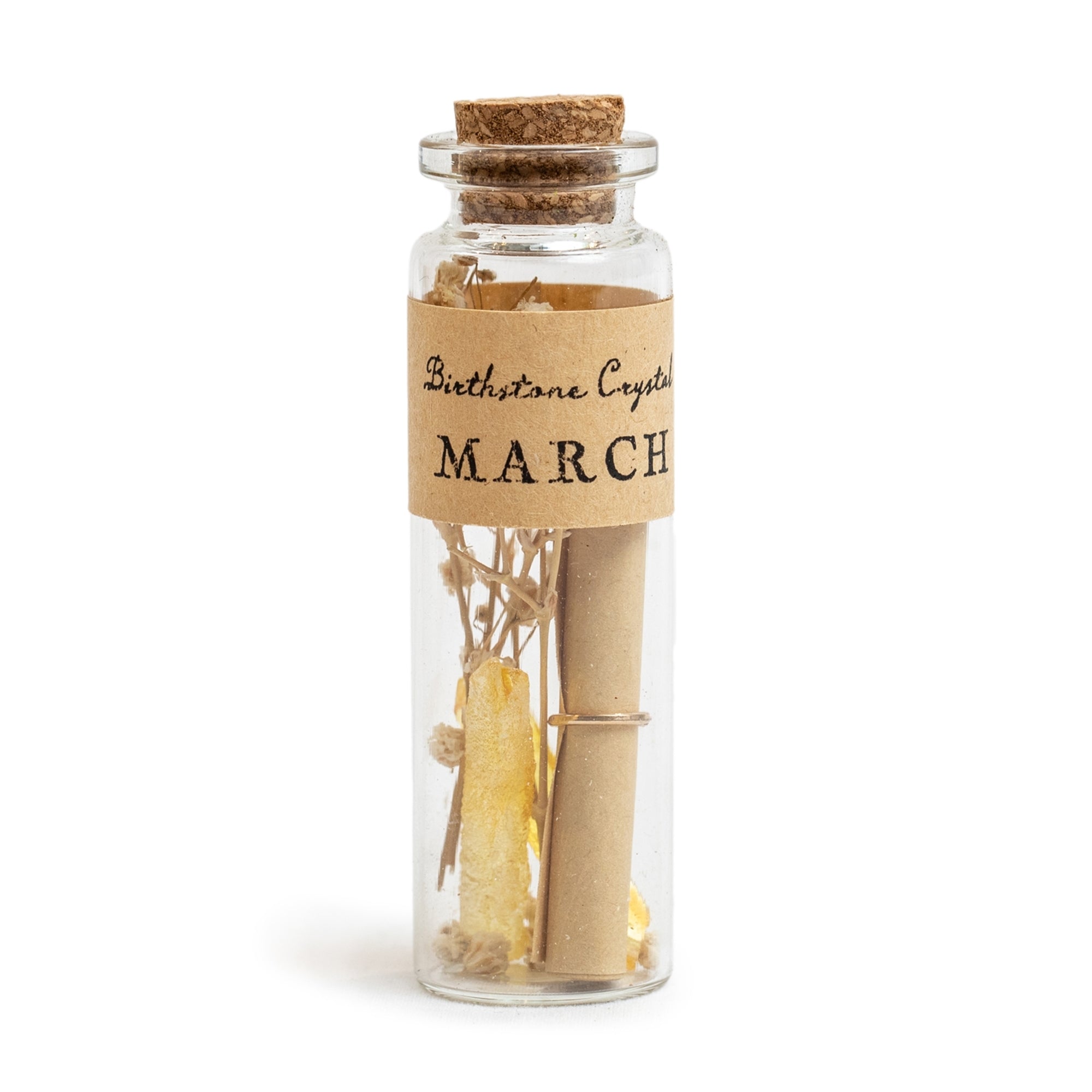 Bouteilles de souhaits en cristal de pierre de naissance