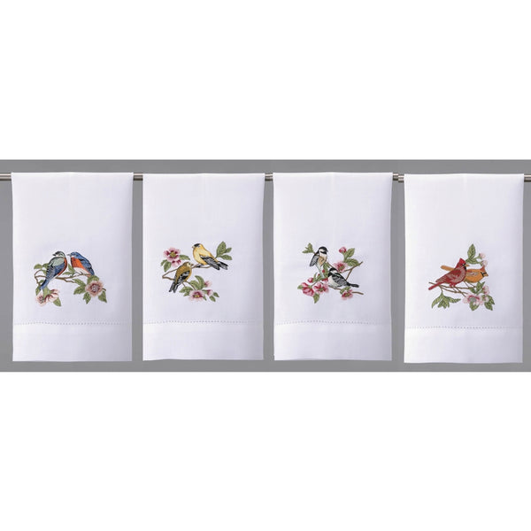 Embroidered Tea Towel Set | Cherry Blossom