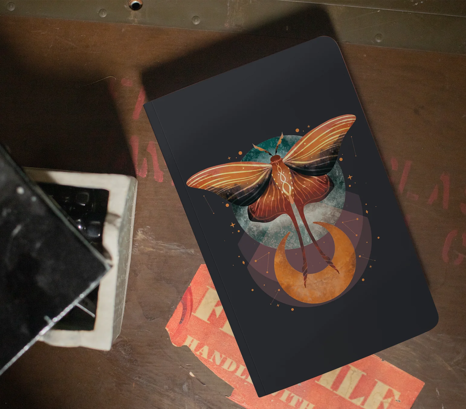 Carnet Layflat du papillon cosmique