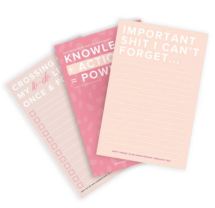 Notepads | Blush & Pink Productivity {clearance}