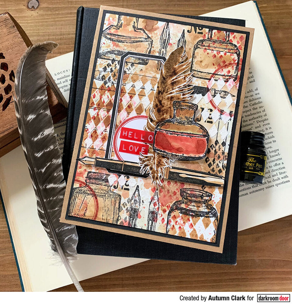 Ensemble de tampons en caoutchouc | Stylo et encre