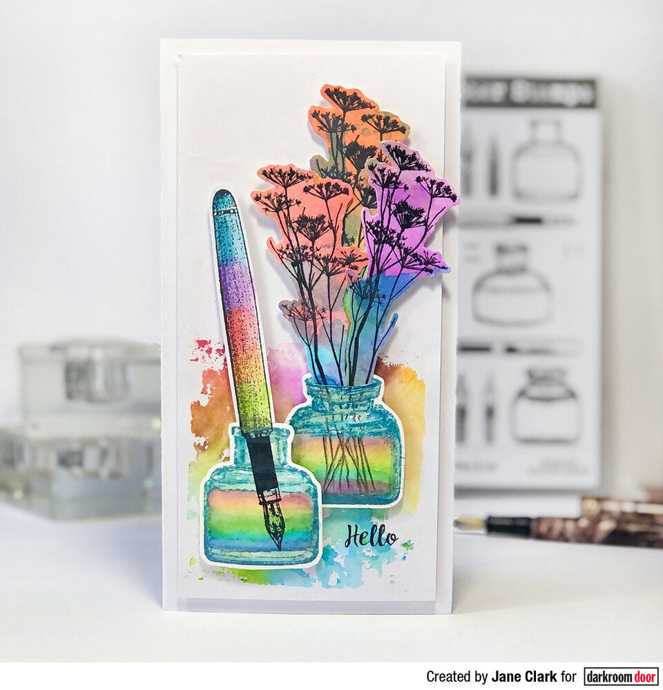 Ensemble de tampons en caoutchouc | Stylo et encre