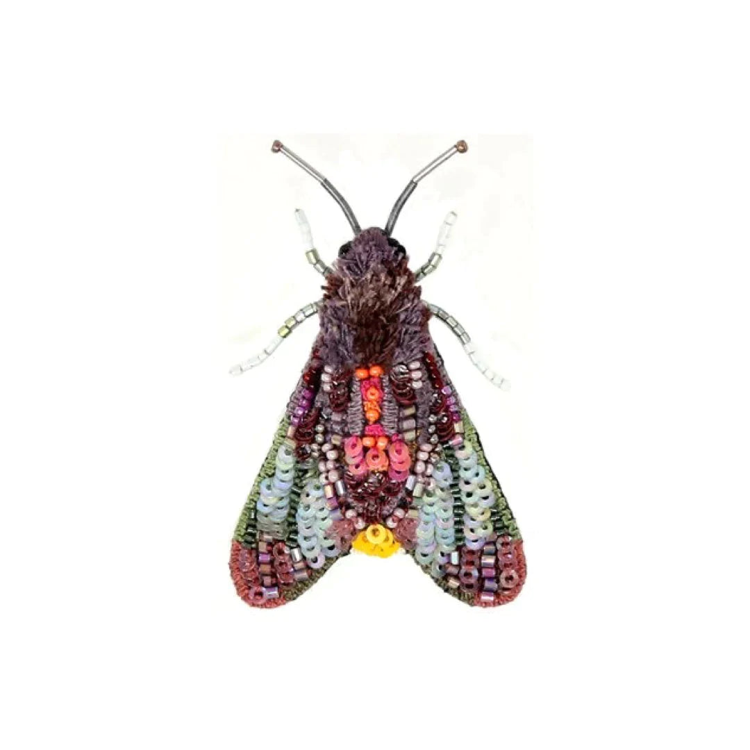 Dusk Moth Brooch Pin