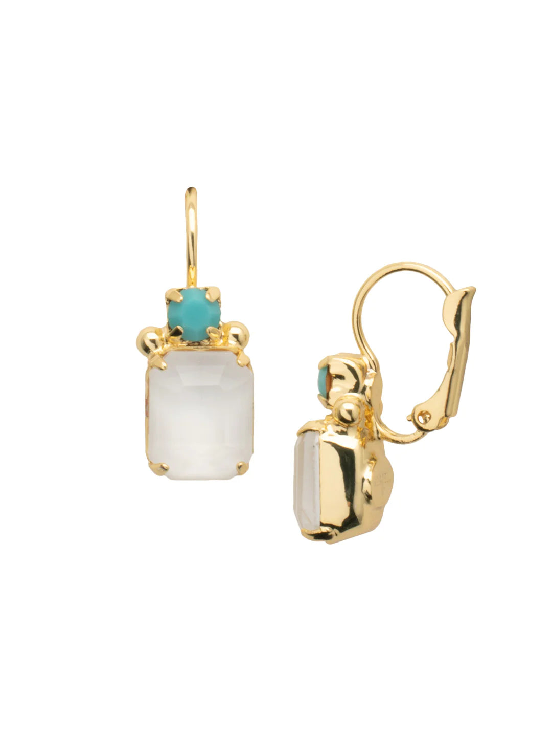 Boucles d'oreilles pendantes cloutées Octavia | Santorin