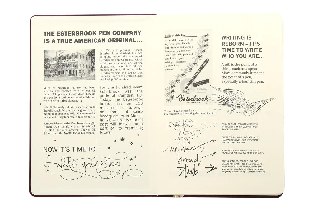 Journaux Esterbrook « Écrivez votre histoire »