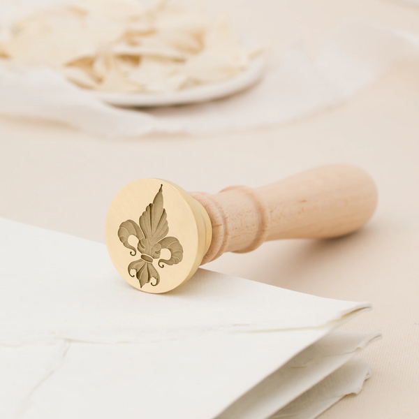 Timbre de sceau de cire Fleur de Lis {3D}