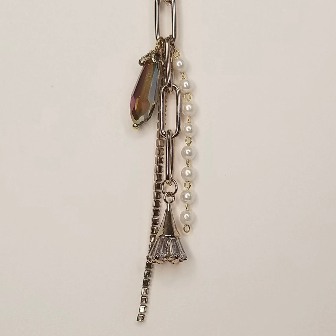 Collier de trombone élémentaire | Perle + Swarovski