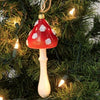 Wildwood Toadstool Glass Ornament