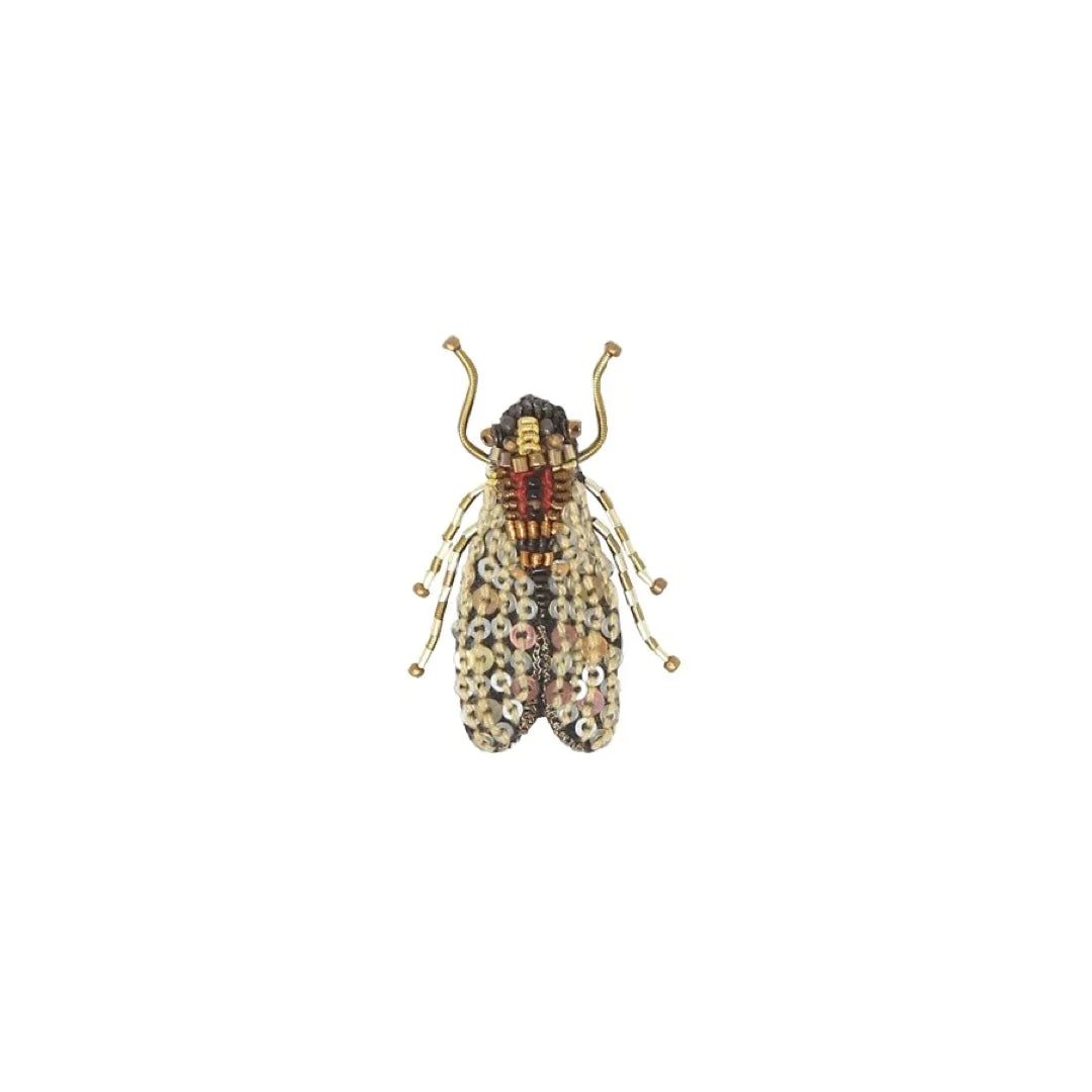 Gold Fly Brooch Pin