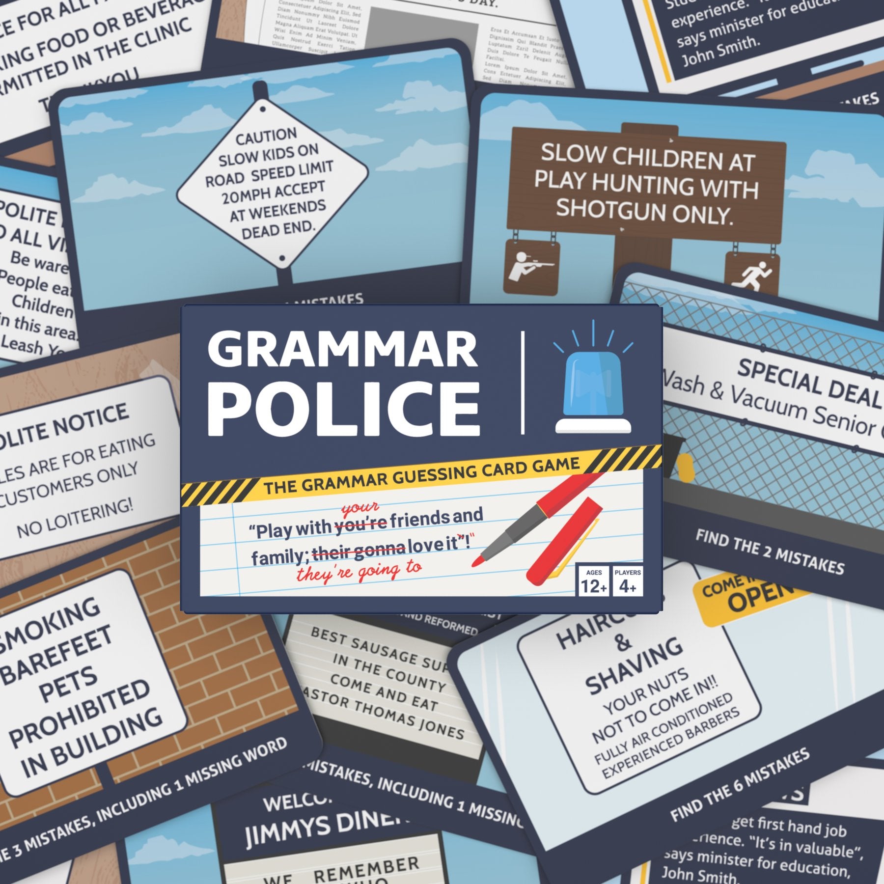 Grammar Police Card Game