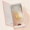 Collier médaillon | Flèche à travers le coeur
