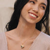 Collier médaillon | Flèche à travers le coeur