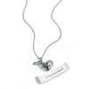 Collier médaillon | Flèche à travers le coeur