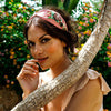 Embroidered Headband | Floral | Pink
