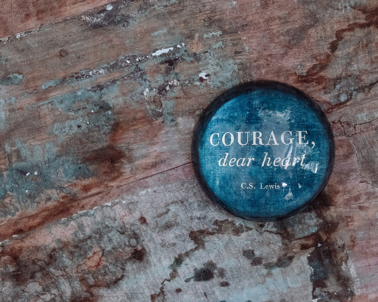 Courage, cher presse-papier coeur {CS Lewis}