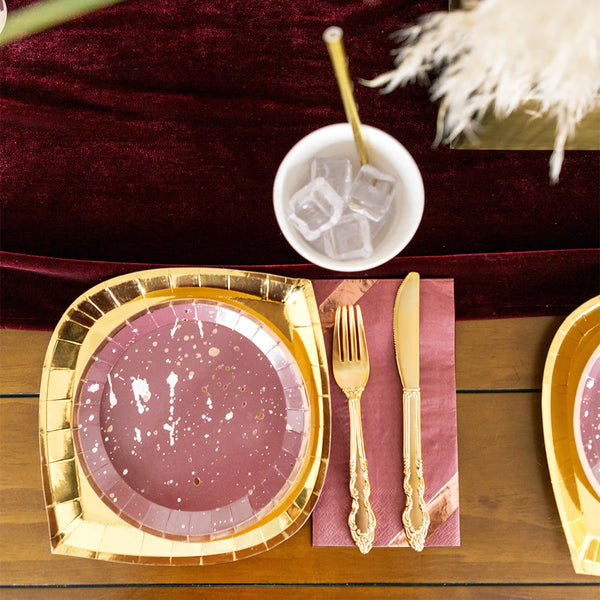 Mauve-elous Dessert Plates