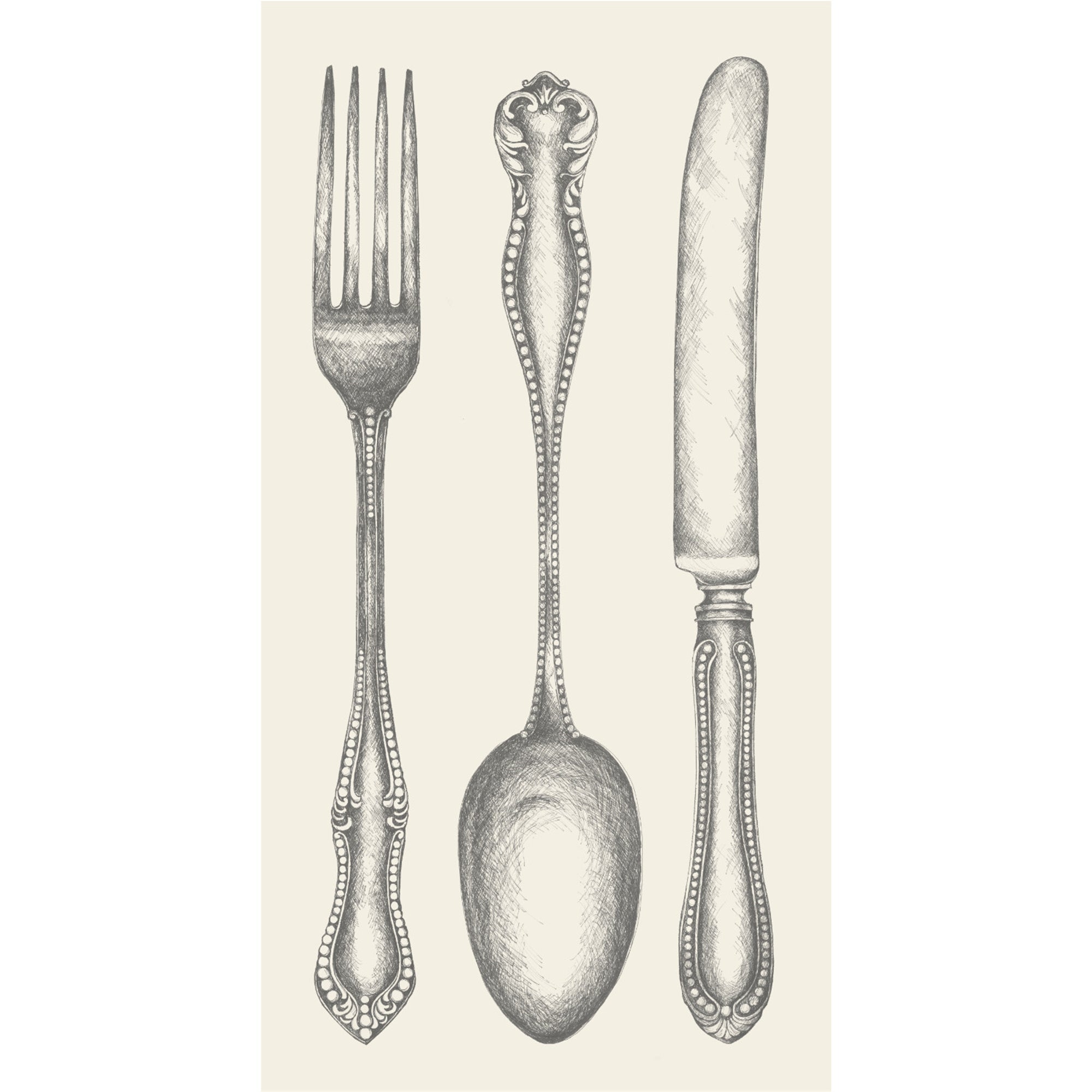 Serviettes de fête de couverts classiques {plusieurs tailles}
