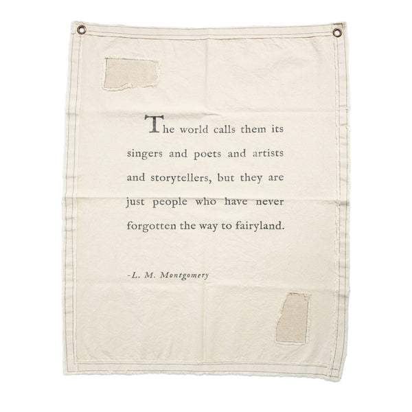 Singers, Poets, Artists, and Storytellers Wall Tarp | L.M. Montgomery