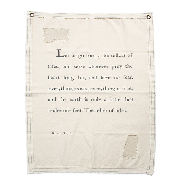 Teller of Tales Wall Tarp | W.B. Yeats