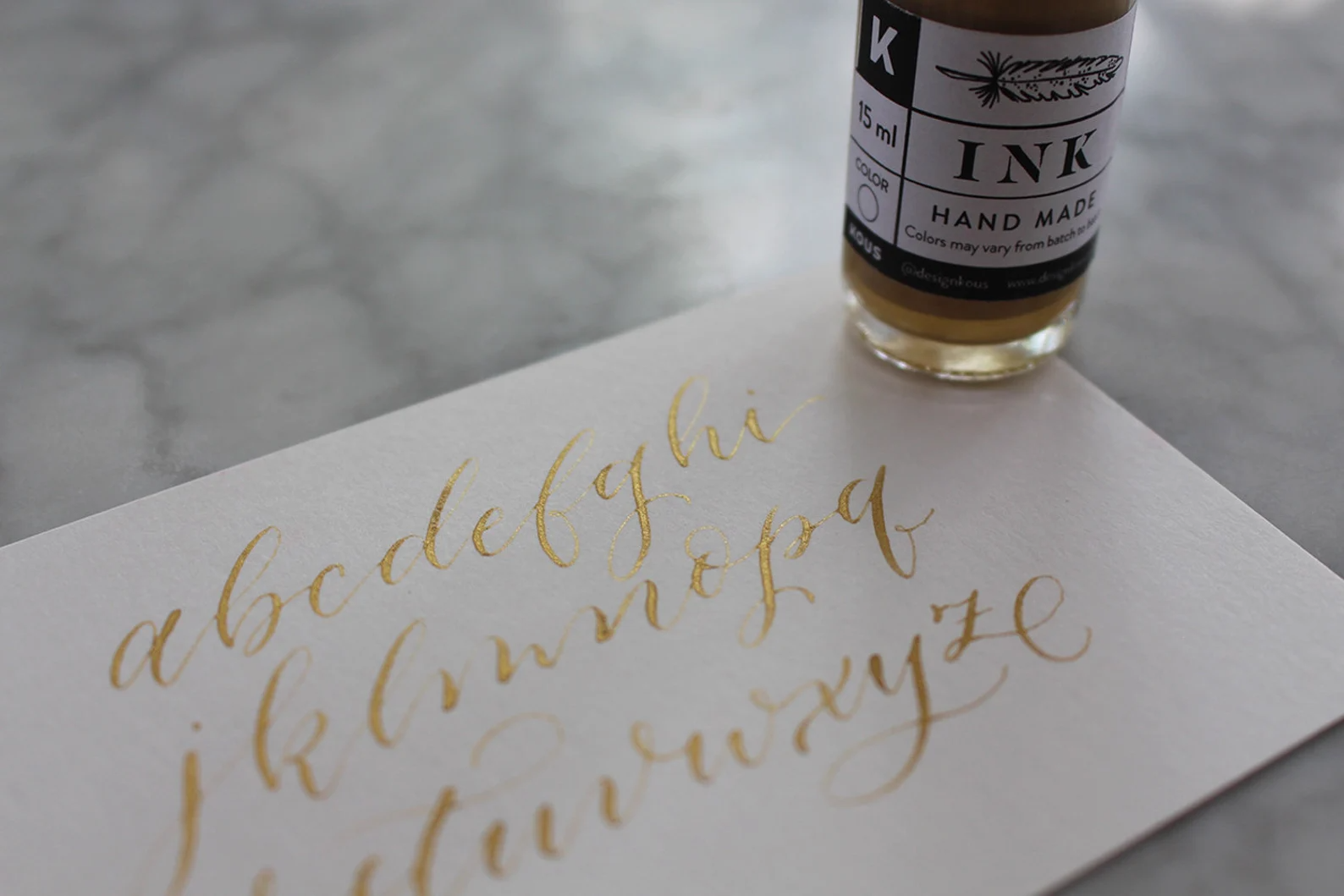 Kous Handmade Metallic Calligraphy Ink {multiple colors}