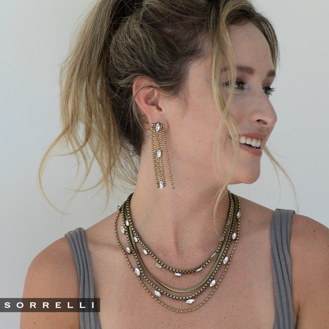 Cleo Layered Tennis Necklace | Crystal Collection