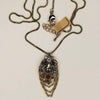 Choco Gold Cicada Necklace & Earrings