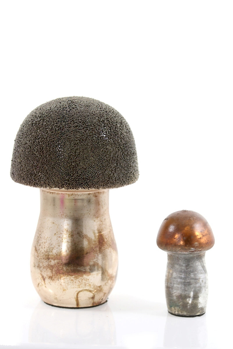 Champignons en verre de mercure perlés {plusieurs couleurs}