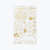 Midori Gold Foil Transfer Stickers