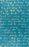 Handmade Journal | Gold on Dark Teal {5" x 8"}
