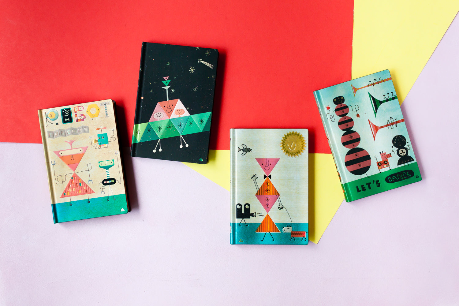 Carnets Flexi à couverture souple rétro Pop {styles multiples}