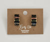 Boucles d’oreilles demi-créoles à texture éblouissante {options de couleurs multiples}