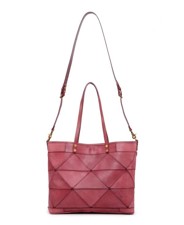 Prism Leather Tote | Lilac