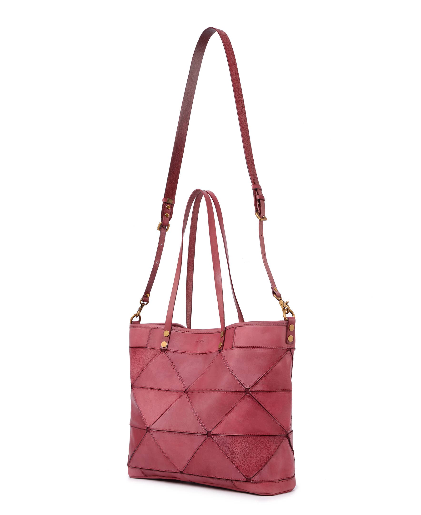 Prism Leather Tote | Lilac