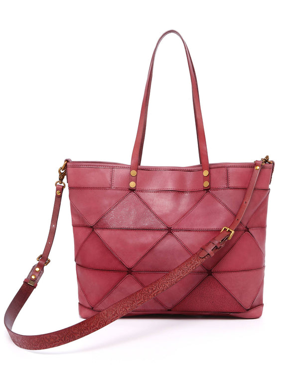 Prism Leather Tote | Lilac