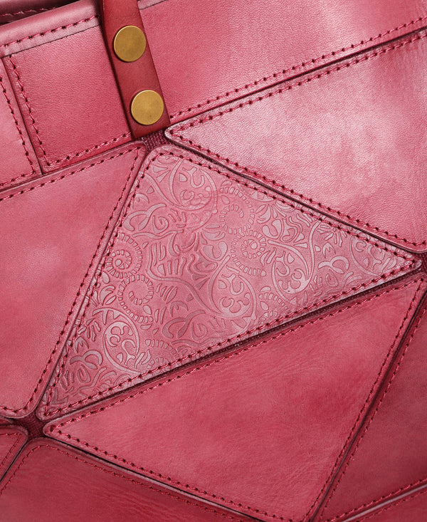 Prism Leather Tote | Lilac