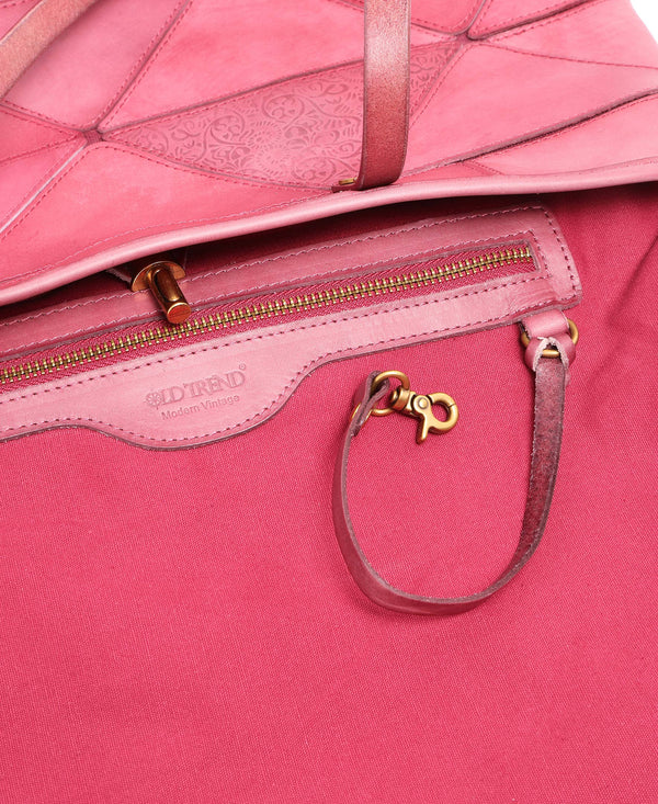 Prism Leather Tote | Lilac