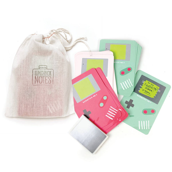 Scratch-off Lunchbox Notes | Gamer Edition