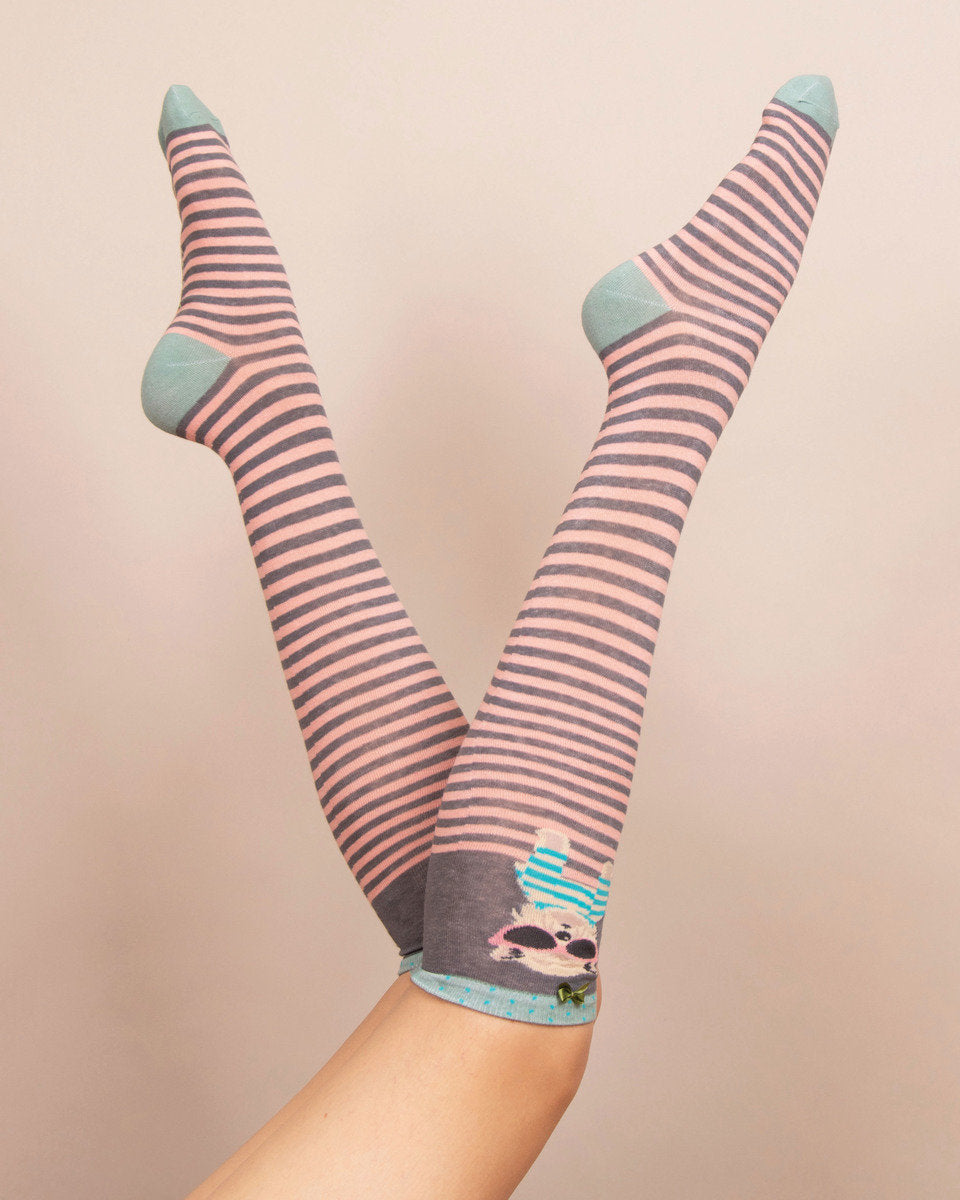 Westie with Sunglasses Knee High Socks