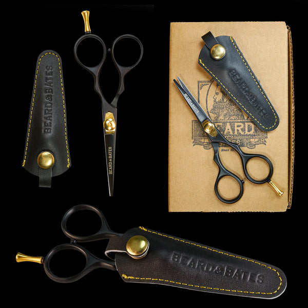 Ciseaux Black Label 1878 avec étui en cuir
