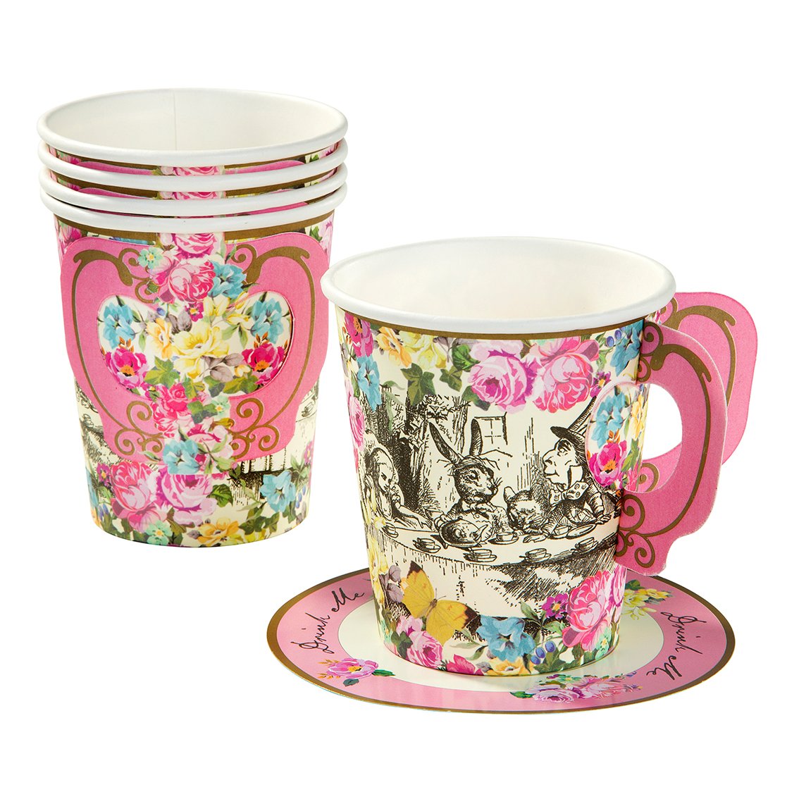 Alice au pays des merveilles Tea Party | Ensemble tasses et soucoupes