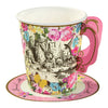 Alice au pays des merveilles Tea Party | Ensemble tasses et soucoupes